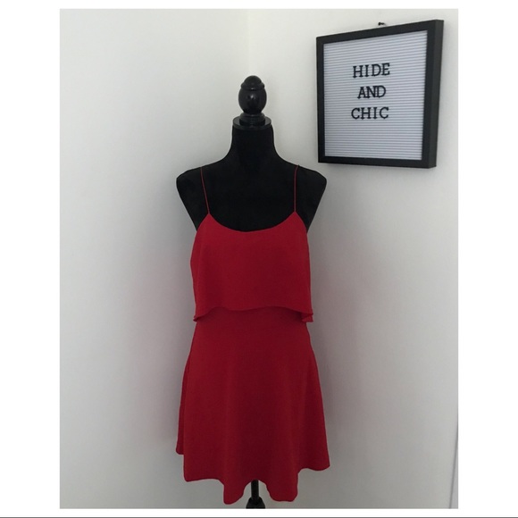 ALICE + OLIVIA LAYERED RUFFLE DRESS - Picture 3 of 8